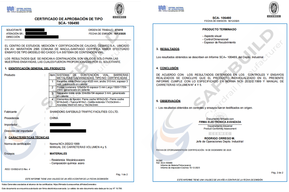 Obtém a certificação BV e possuem relatórios AASHTO MASH TL4, gestão de qualidade atinge padrões de classe mundial
